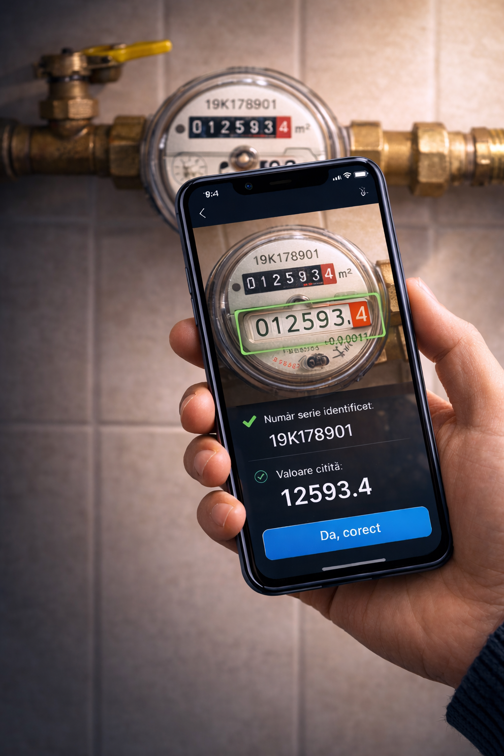 Vízóra leolvasás AI-val